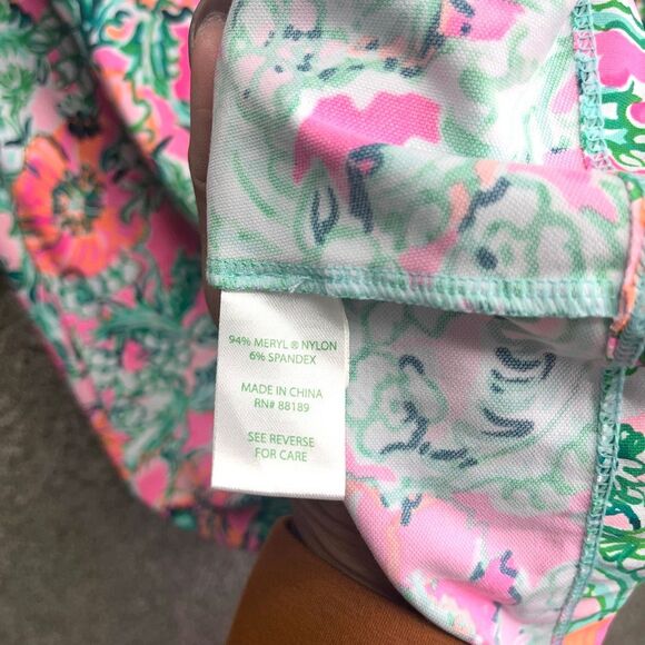 Lilly Pulitzer Dress Women’s Medium Solia UPF 50+ Perfect Poppy Floral Print - Picture 6 of 9